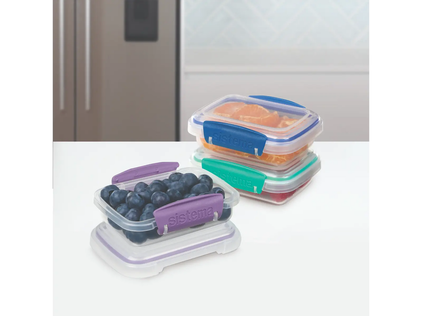 Sistema Klip It Opbevaringsboks - 3 dele