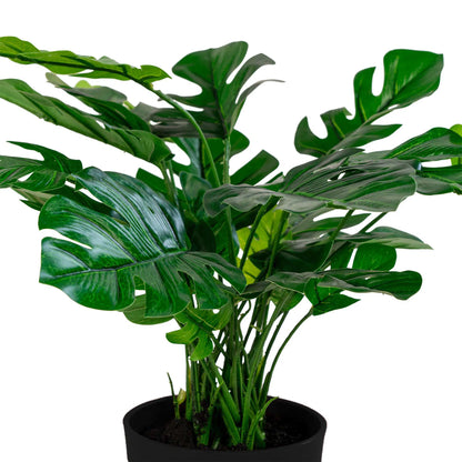Monstera – Kunstig plante, grøn (H: 45 cm)