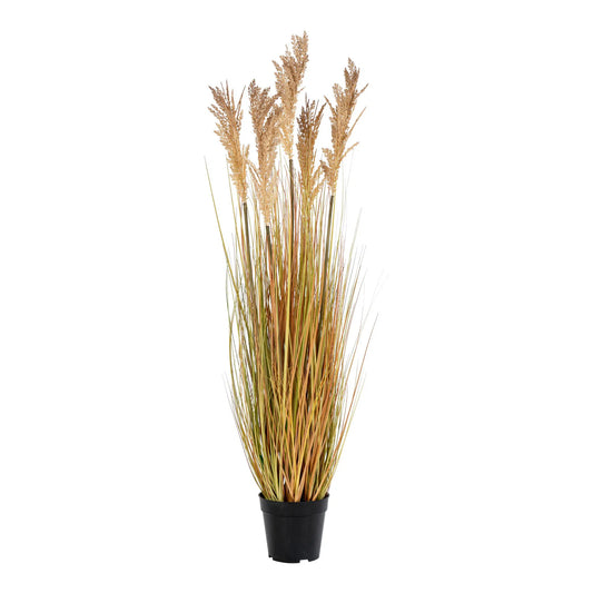 Sorghum Grass – Kunstig plante, natur (H:110 cm)