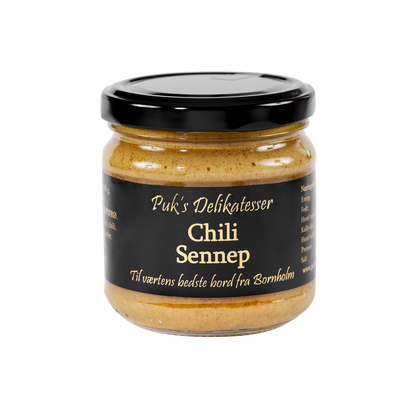 Puk's Delikatesser Chili Sennep –  Perfekt til grill, pølser, burgere og marinader.