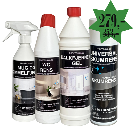 PROFESSIONEL MUG OG SKIMMEL - KALKFJERNER - TOILETRENS OG UNIVERSAL SKUMRENS