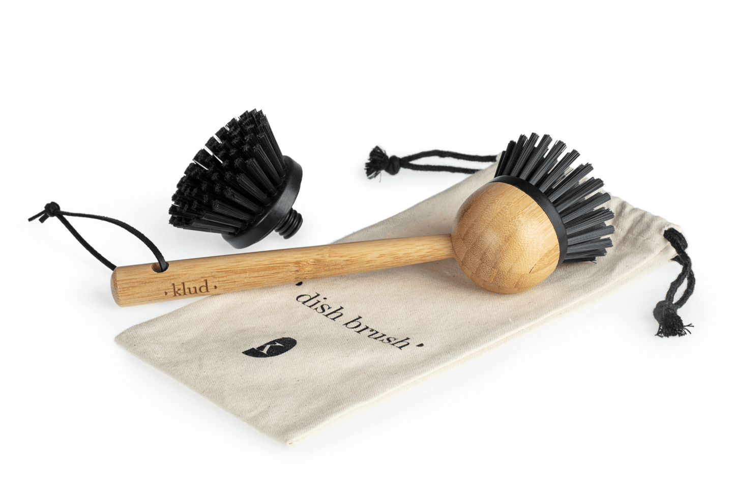 OPVASKEBØSTE I TRÆ INKL EKSTRA HOVED