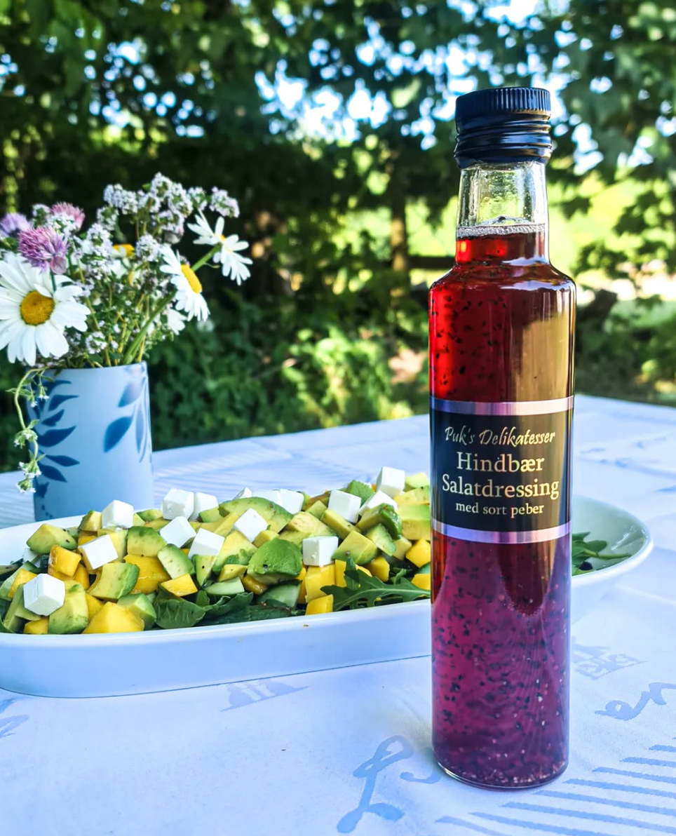 Hindbær Salatdressing med sort peber