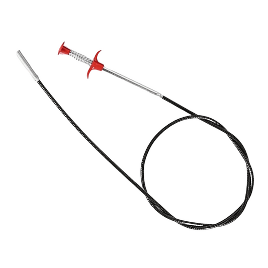 AFLØBSRENSER MED FJEDER