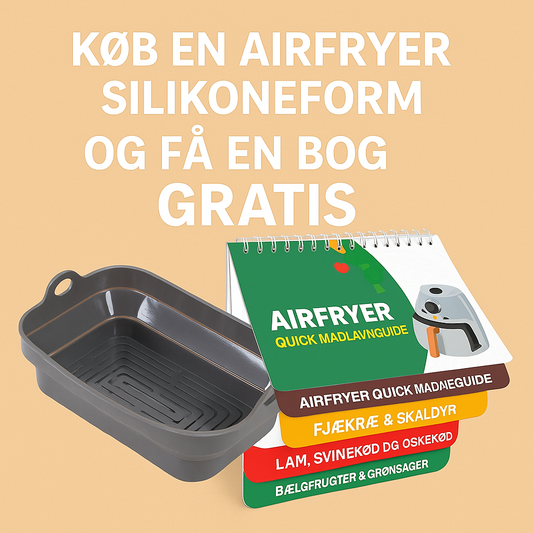 Airfryer silikoneform, rektangulær 22X15,5cm