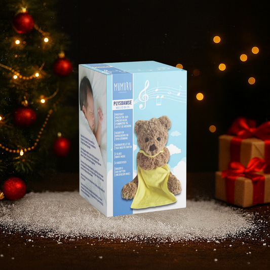 Plysbamse med lyd og lys