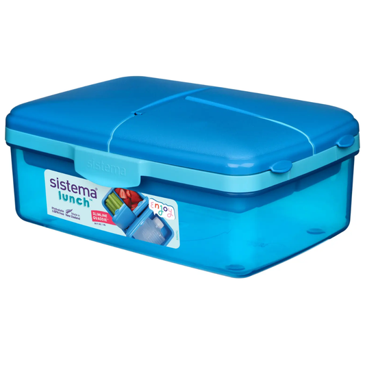 Sistema Madkasse - Slimline Quaddie - 1,5 l - Blå