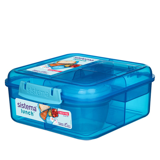 Sistema Madkasse - 1,25 L - Bento Cube Blå