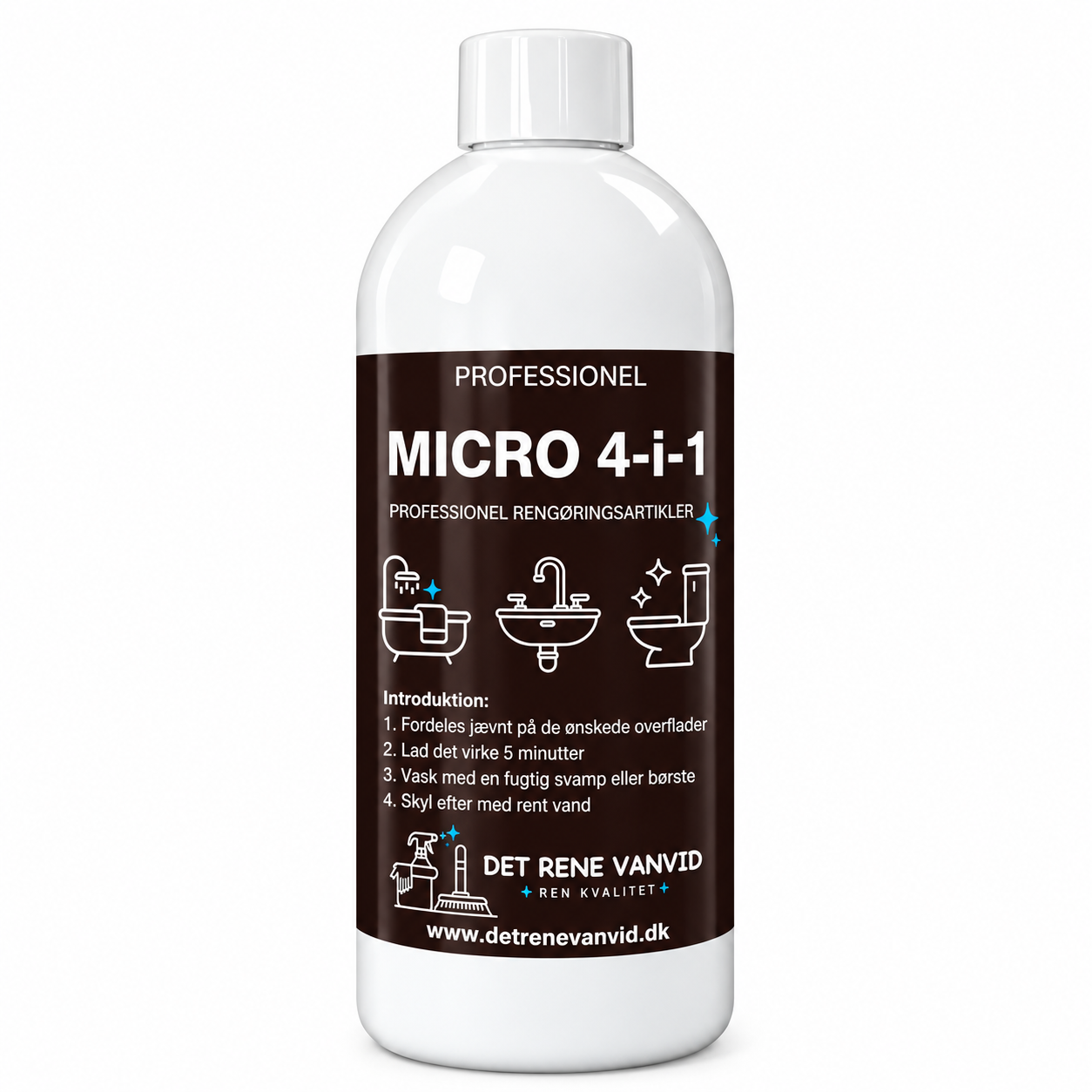 MICRO 4-i-1 rengøringsmiddel 750 ml – 98% økologisk med mikroorganismer, spray