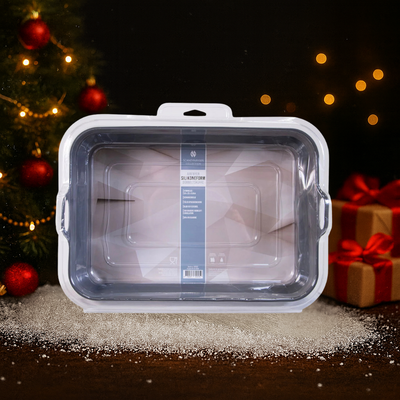 Airfryer silikoneform, dobbelt skuffe 33*23*6.8cm