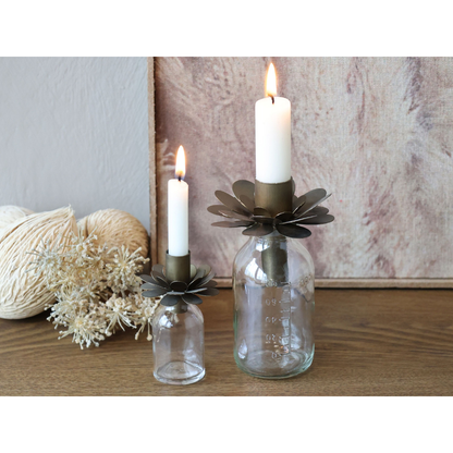 Chic antique -  Flaske med lysholder