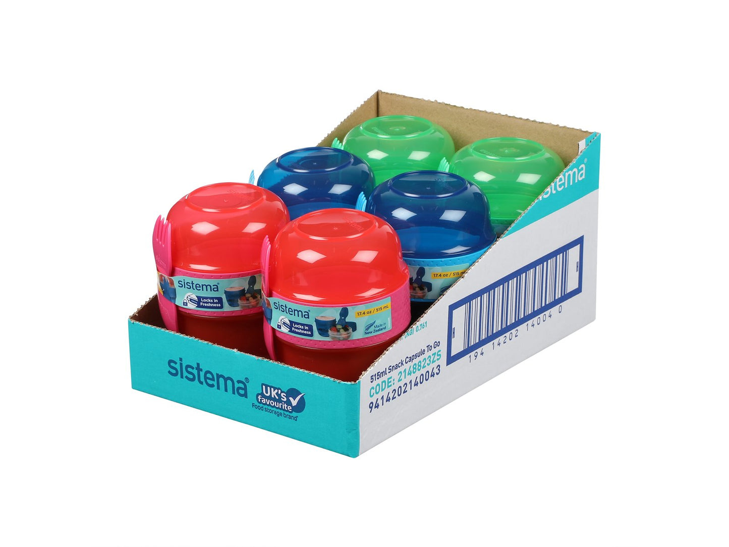 Sistema Snack Capsule To Go madopbevaring (515ml)