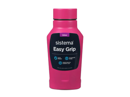 SISTEMA 500ml Easy Grip Stainless Steel Bottle