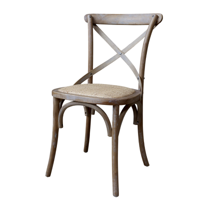 Chic Antique - Fransk Spisebordsstol m. fletsæde (2 stk.)