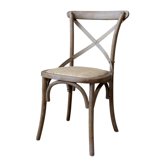 Chic Antique - Fransk Spisebordsstol m. fletsæde (2 stk.)