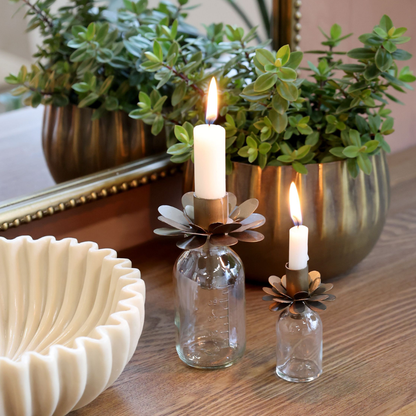 Chic antique -  Flaske med lysholder