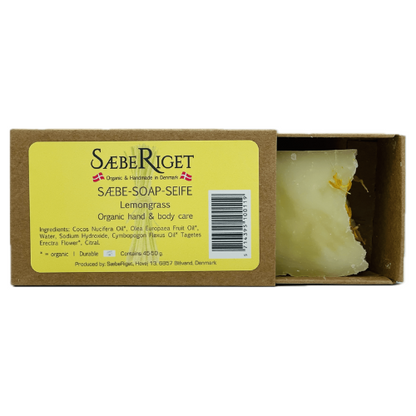 ØKOLOGISK - SÆBEBAR - CITRONGRÆS 50 GRAM