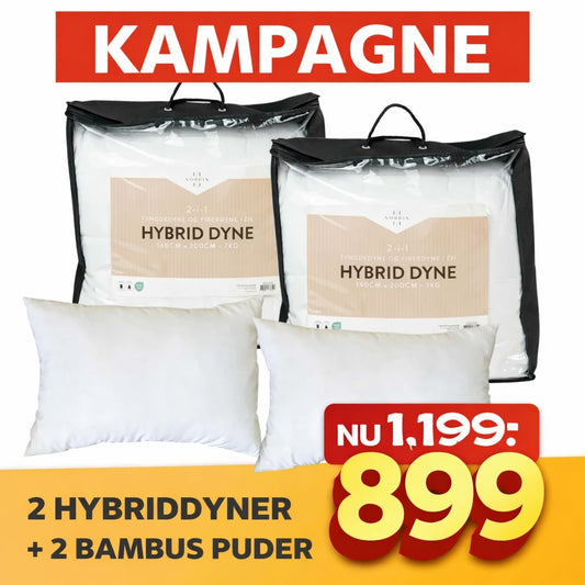 Kampagne 2 dyner og 2 puder