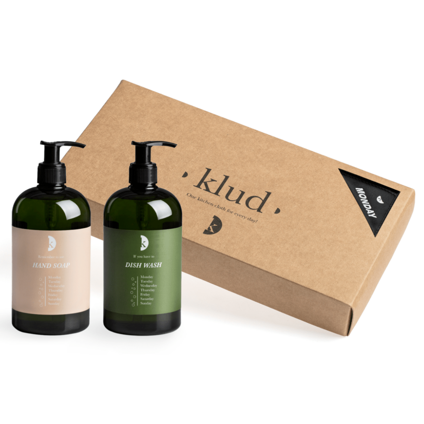 1 PAKKE KLUD, HÅNDSÆBE & OPVASKEMIDDEL