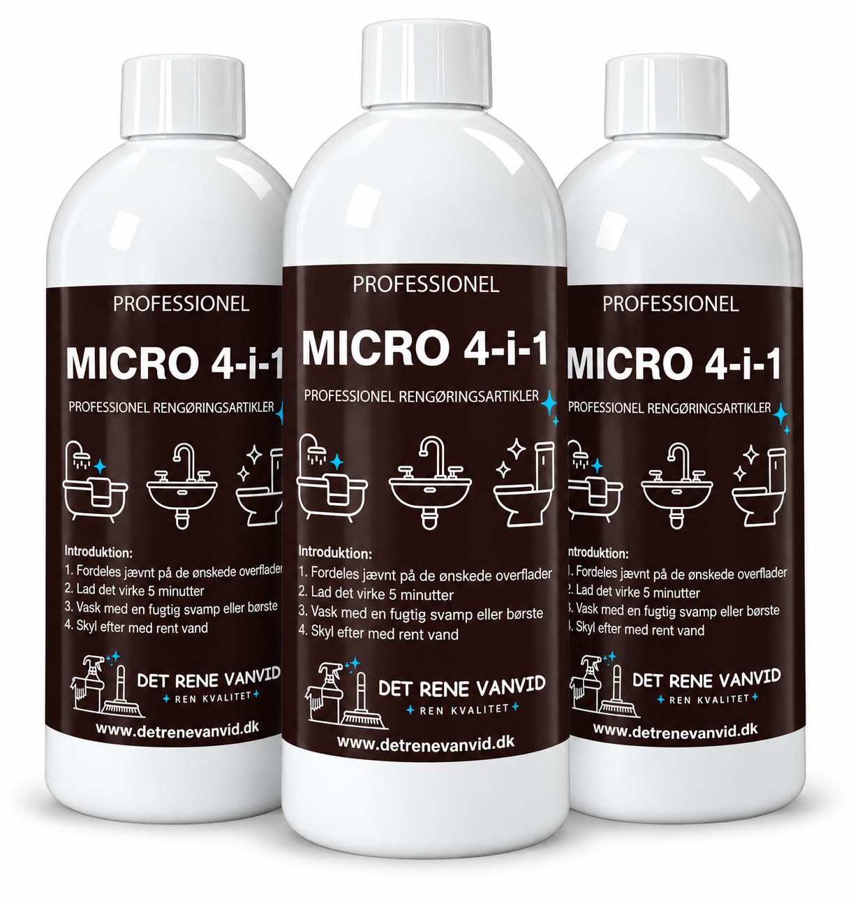 MICRO 4-i-1 Rengøringsmiddel 750 ml – 98% Økologisk med Mikroorganismer