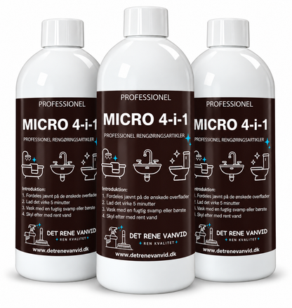 MICRO 4-i-1 Rengøringsmiddel 750 ml – 98% Økologisk med Mikroorganismer