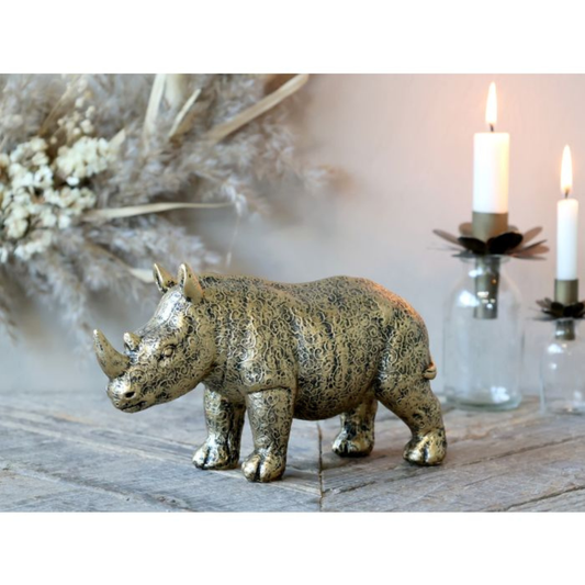 Chic Antique - Næsehorn H12/L19/B7 cm Antique Messing