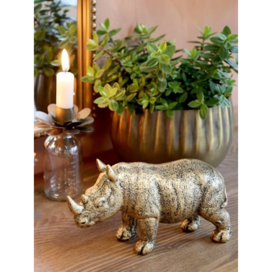 Chic Antique - Næsehorn H12/L19/B7 cm Antique Messing