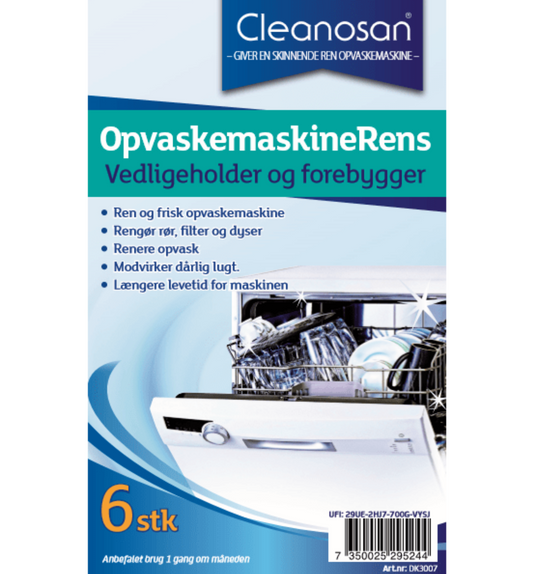CLEANOSAN OPVASKEMASKINE RENS 6 STK.