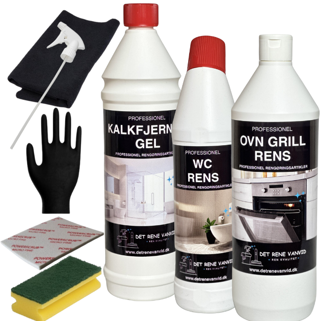 PROFESSIONEL – KOMPLET RENGØRINGSLØSNING 🧽✨