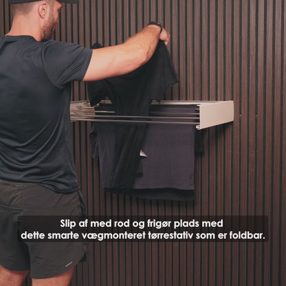 FOLDBAR VÆGMONTERET TØRRESTATIV