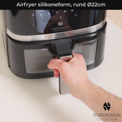 Airfryer silikoneform, rund Ø22cm
