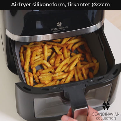 Airfryer silikoneform, firkantet 22X22cm