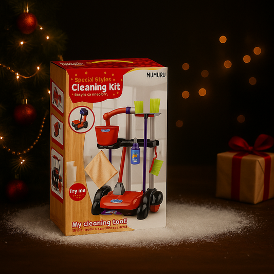 Rengøringsvogn med flere dele