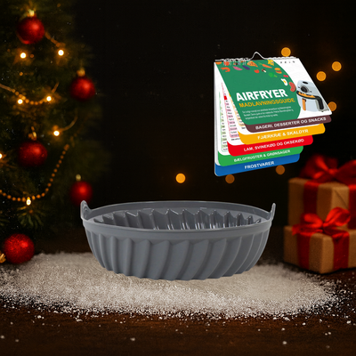 Airfryer silikoneform, rund Ø22cm Gratis quick madlavningsguide