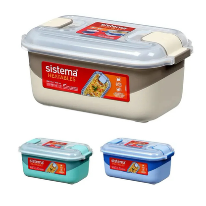 Sistema Rectangle Heatables 890 ml – Mikroovnsskål med Låg