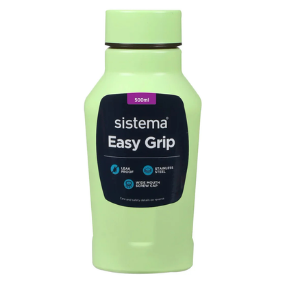SISTEMA 500ml Easy Grip Stainless Steel Bottle