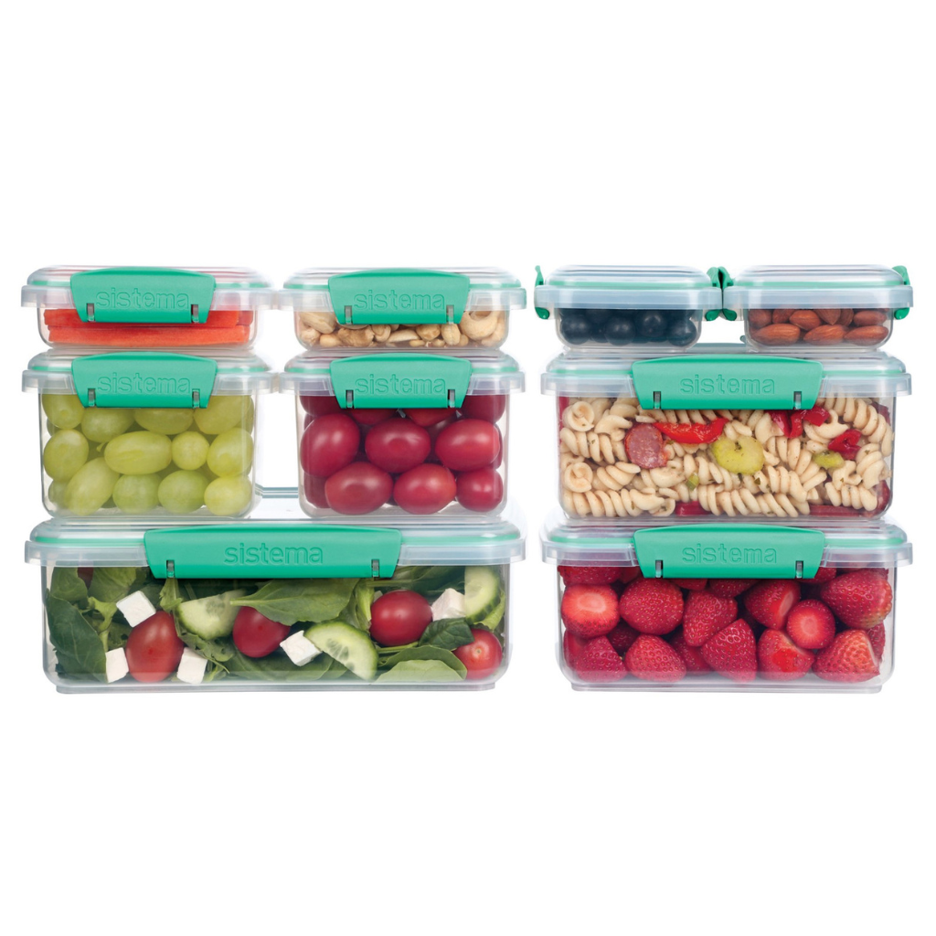 Sistema Klip It opbevaringssæt mint 18 dele