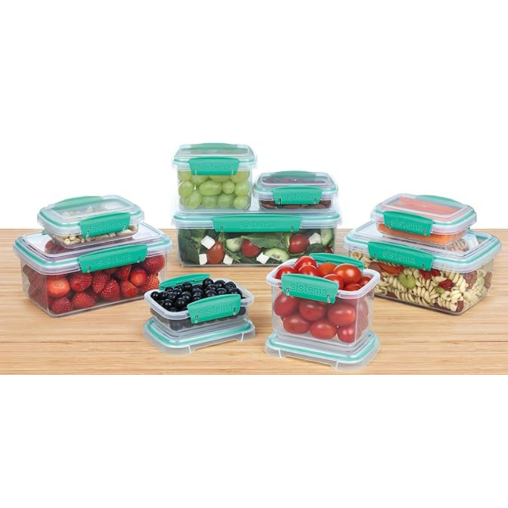 Sistema Klip It opbevaringssæt mint 18 dele