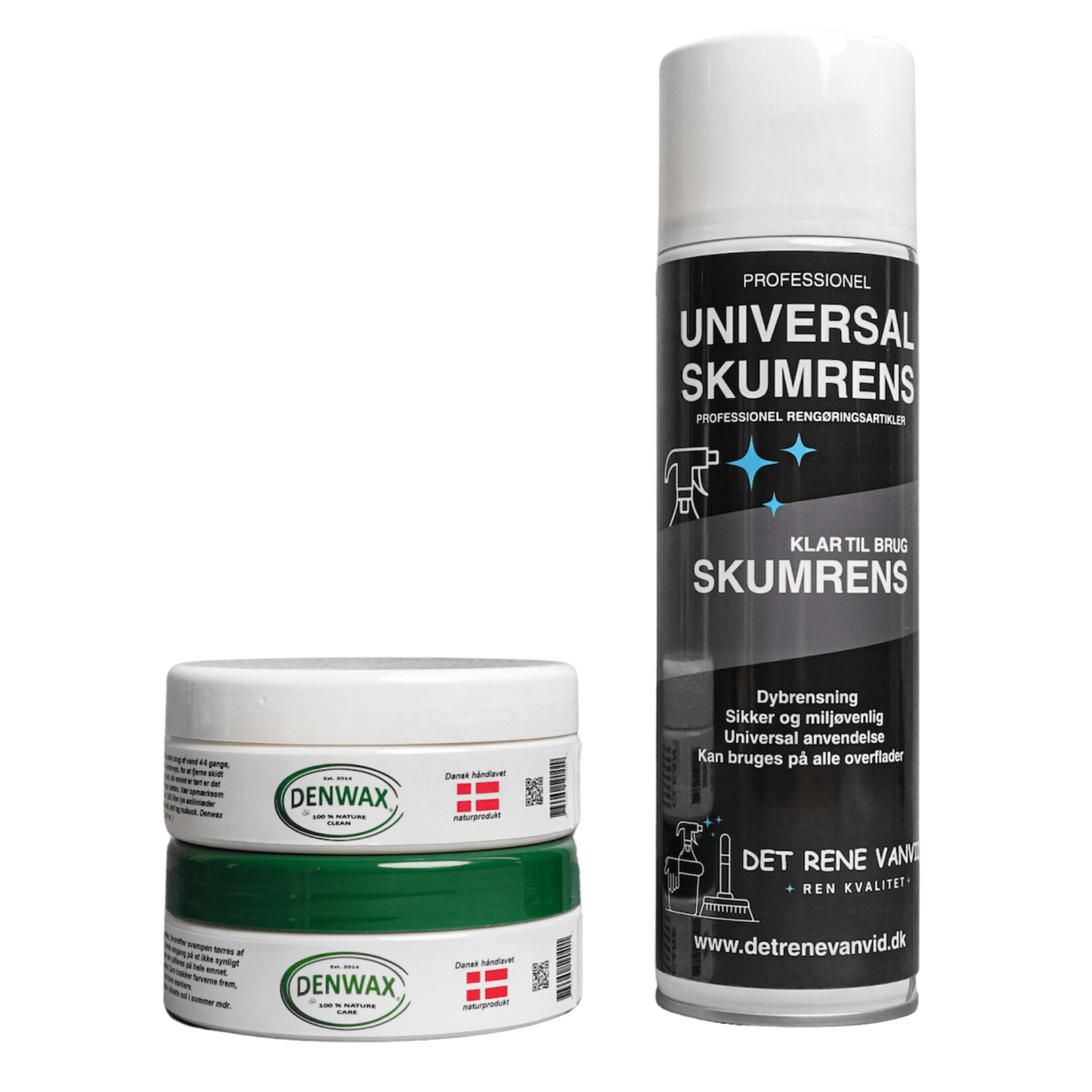 DEN PERFEKTE RENGØRINGSPAKKE - CLEAN, CARE & SKUMRENS