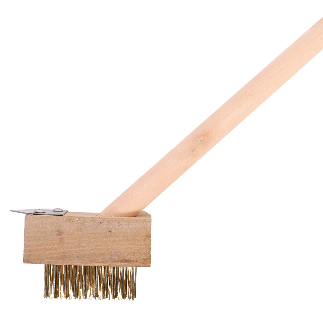 Fliserenserbørste i træ