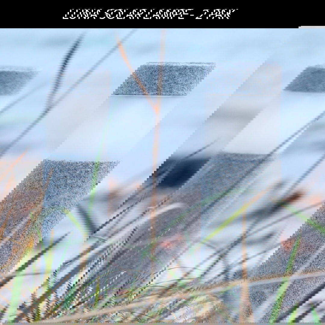 Luna solarlampe - 2 pak