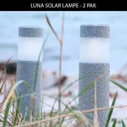 Luna solarlampe - 2 pak