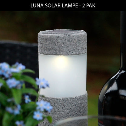 Luna solarlampe - 2 pak