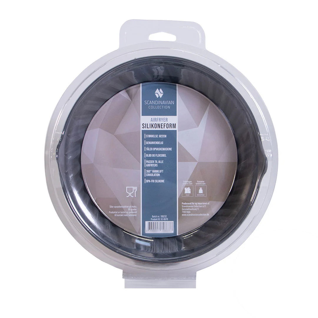 Airfryer silikoneform, rund Ø22cm