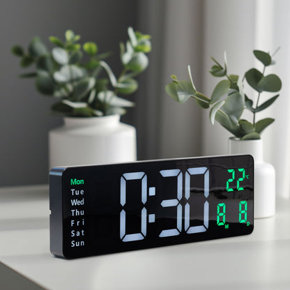 Stort digitalt ur, 39x13x3 cm