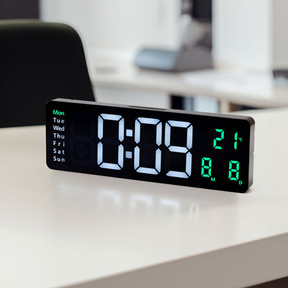 Stort digitalt ur, 39x13x3 cm