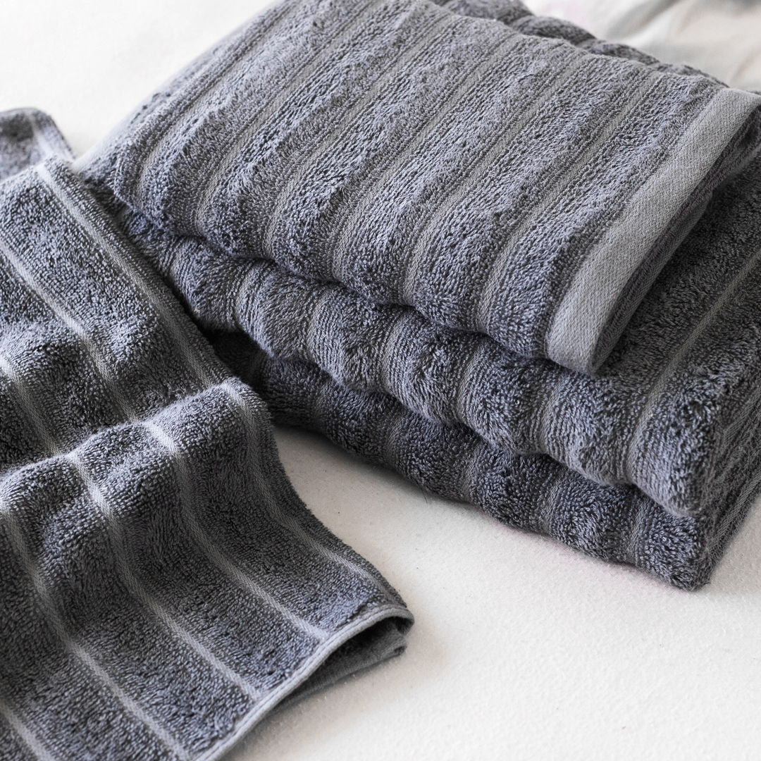 Bambus Håndklæder - 4 Pak 70X140cm + 50X70cm koksgrå