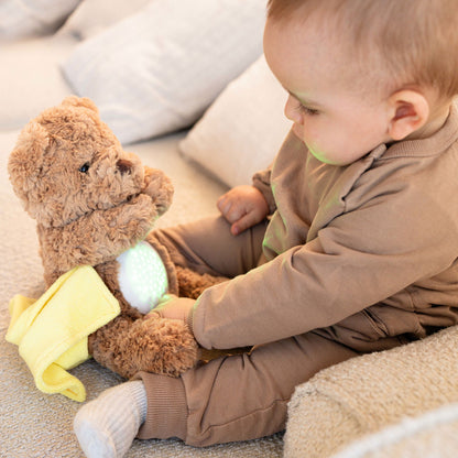 Plysbamse med lyd og lys