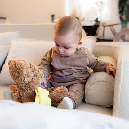 Plysbamse med lyd og lys