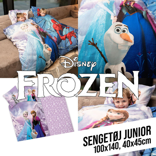 Sengetøj Junior - Frozen, 42 - 100X140, 40X45cm